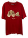Palm Angels Size L Red Cotton Teddy Bears T shirt Crew Men's Short Sleeve Red / L