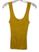 Zimmermann Size 1 / S Marigold Yellow Viscose Blend Ribbed Knit Scoop Neck Top Marigold Yellow / 1 / S