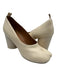 Maison Margiela Shoe Size 37.5 Cream White Leather Stacked Heel Tabby Pumps Cream White / 37.5