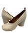 Maison Margiela Shoe Size 37.5 Cream White Leather Stacked Heel Tabby Pumps Cream White / 37.5