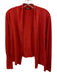 Nic+ Zoe Size M Red Orange Cotton Blend Long Sleeve Open Cardigan Red Orange / M