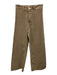Zara Size 4 Beige Cotton Wide Leg High Rise Zip Fly Pants Beige / 4