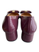 Patricia Gloves Shoe Size 37 Purple Leather Rounded Gold Hardware Heels Purple / 37