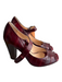 Cole Haan Shoe Size 7.5 Red Leather open toe One Strap silver hardware Heels Red / 7.5