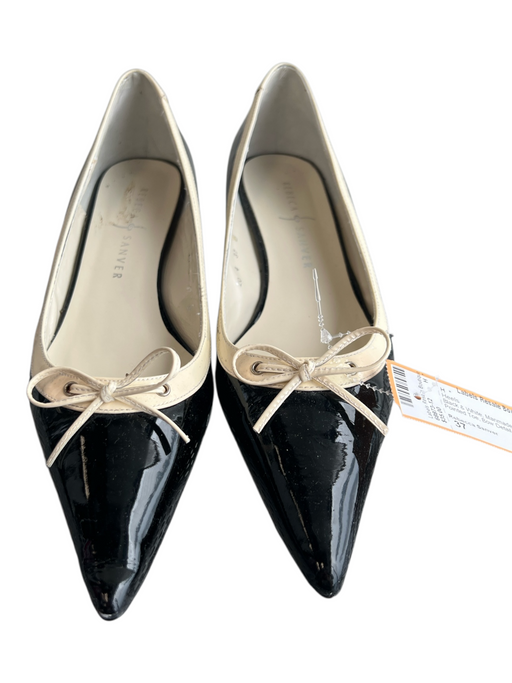 Rebecca Sanver Shoe Size 37 Black & White Manmade Material Pointed Toe Heels Black & White / 37