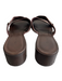 Lea Shoe Size 37 Brown Leather open toe Crisscross toe strap Block heel Sandals Brown / 37