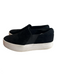 Vince Shoe Size 6.5 Black Suede Round Toe Platform Flat No Lace Shoes Black / 6.5