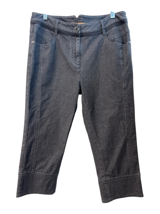 Elegant Prosper Size 5 Gray Cotton Mid Rise Zip Fly Front Pocket Capri Jeans Gray / 5