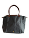 Longchamp Gray & Brown Canvas Gold hardware Button Zip closure Shoulder Bag Bag Gray & Brown / S
