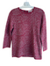 Belford Size M Burgundy Cotton Blend Round Neck Long Sleeve Back Zip Sweater Burgundy / M