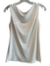 Armani Collezioni Size 10 Cream Silk & Viscose Boat Neck Sleeveless Stretch Top Cream / 10