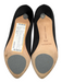 Manolo Blahnik Shoe Size 36.5 Black Satin Crystal Encrusted Square Buckle Shoes Black / 36.5