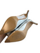 Salvatore Ferragamo Shoe Size 6.5 Silver Leather Metallic Bow Detail Pump Shoes Silver / 6.5