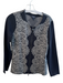 Armani Jeans Size XL Black & Gray Wool Blend Front Zip Round Neck Knit Jacket Black & Gray / XL
