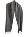 Lanshiyu Grey Wool Tassle Detail scarf Grey