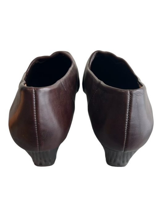 Paul Green Shoe Size 6 Brown Leather Pointed Square Toe Stitch Design Shoes Brown / 6
