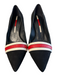 Carolina Herrera Shoe Size 36 Black Suede leather Leather Detail Stripe Heels Black / 36