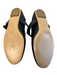Sergio Rossi Shoe Size 37 Black Leather Round Closed Toe Mary Jane Flat Shoes Black / 37