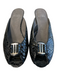 Stuart Weitzman Shoe Size 6 1/2 Black Manmade Material open toe Kitten Shoes Black / 6 1/2
