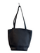 Jil Sander Black Leather Zip Close Two Handles Tote Bag Black