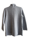 Eileen Fisher Size S Gray Cotton Blend Single Button Quilted Front Pocket Jacket Gray / S