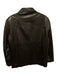 Rodrigo Italy Size Est L Brown Leather Solid Zip UP Moto Men's Jacket Brown / Est L