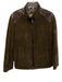 Marco Azzali Size Est L Brown Leather Solid Zip UP Men's Jacket Brown / Est L