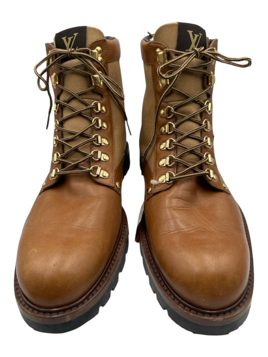 Louis Vuitton Shoe Size 10.5 Brown Leather Solid Boots Men's Shoes Brown / 10.5