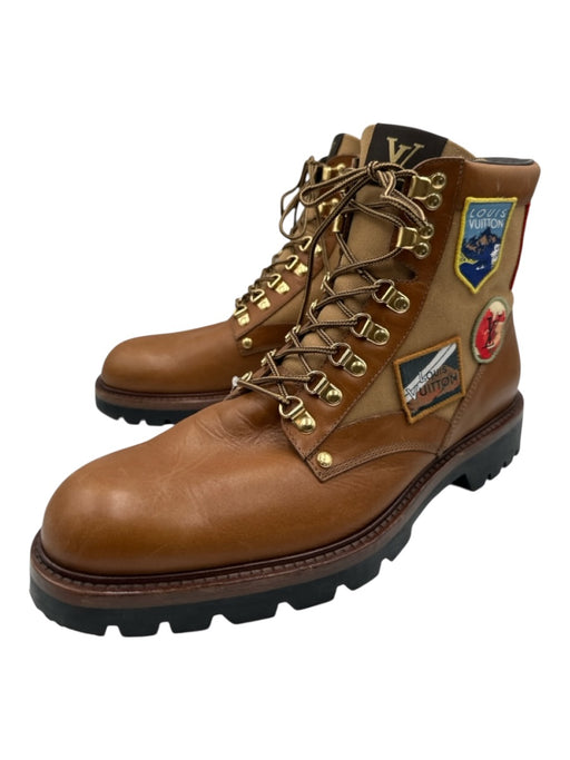 Louis Vuitton Shoe Size 10.5 Brown Leather Solid Boots Men's Shoes Brown / 10.5