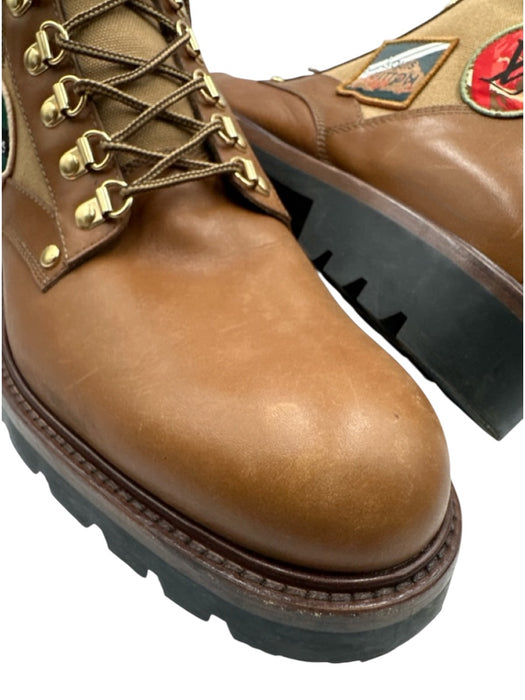Louis Vuitton Shoe Size 10.5 Brown Leather Solid Boots Men's Shoes Brown / 10.5