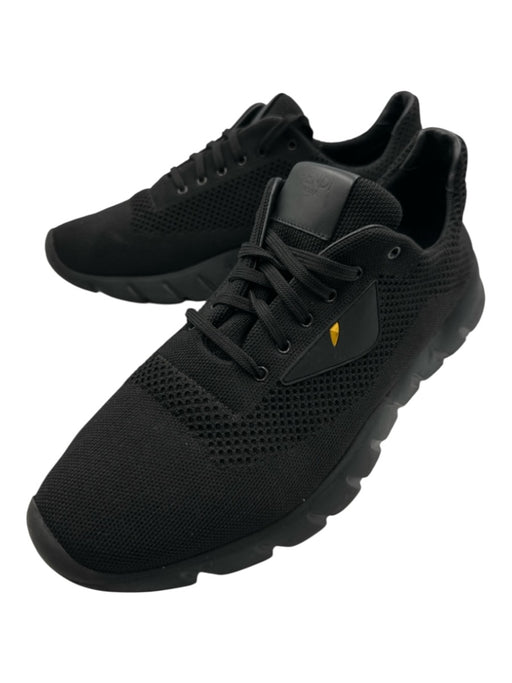 Fendi Shoe Size 12 Black Synthetic Solid Low Top Men's Shoes Black / 12