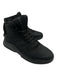 Prada Shoe Size 11 AS IS Black Leather Solid High Top Laces Men's Shoes Black / 11