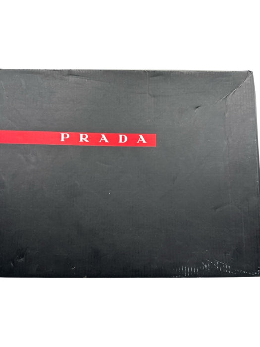 Prada Shoe Size 11 AS IS Black Leather Solid High Top Laces Men's Shoes Black / 11