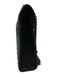 Yves Saint Laurent Black Sheepskin Magnetic Flap Quilted Chevron Bag Black / L