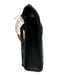 Yves Saint Laurent Black Sheepskin Magnetic Flap Quilted Chevron Bag Black / L
