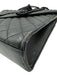 Yves Saint Laurent Black Sheepskin Magnetic Flap Quilted Chevron Bag Black / L