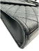 Yves Saint Laurent Black Sheepskin Magnetic Flap Quilted Chevron Bag Black / L