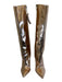 Alexandre Vauthier Shoe Size 38.5 Rose Gold Leather metalic Stilletto Boots Rose Gold / 38.5