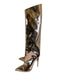 Alexandre Vauthier Shoe Size 38.5 Rose Gold Leather metalic Stilletto Boots Rose Gold / 38.5