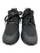 Moncler Shoe Size 39 Black Neoprene Nylon Lace Up Leather Slip On Sneakers Black / 39