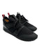 Moncler Shoe Size 39 Black Neoprene Nylon Lace Up Leather Slip On Sneakers Black / 39