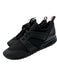 Moncler Shoe Size 39 Black Neoprene Nylon Lace Up Leather Slip On Sneakers Black / 39
