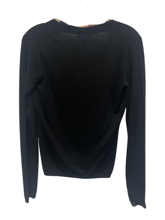 Burberry Brit Size S Black Merino Wool Long Sleeve Top Black / S