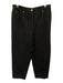 St. John Sport Size 14 Black Cotton Blend High Rise pleat front Tapered Jeans Black / 14