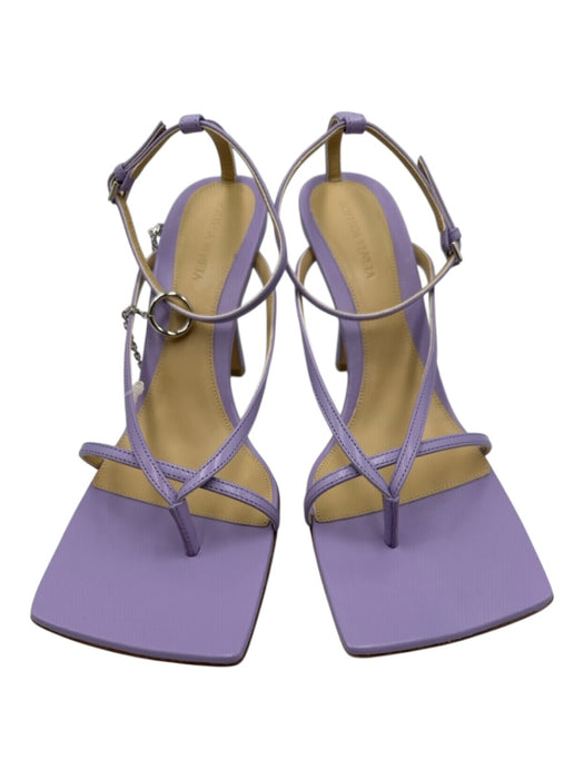 Bottega Veneta Shoe Size 42 Light Purple Leather Square Toe Strappy Sandals Light Purple / 42