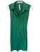 Meet me in Santorini Size Est S Green Cotton Halter Open Back Button Up Dress Green / Est S