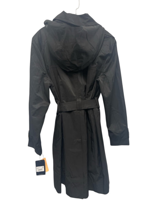 London Fog Size XL Black Cotton & Polyester Double Breasted Coat Black / XL