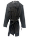 London Fog Size XL Black Cotton & Polyester Double Breasted Coat Black / XL