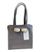 Ted Baker Gray Vinyl Tote Small Bow Detail shoulder strap Bag Gray