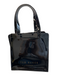 Ted Baker Black Vinyl Tote Small Bow Detail shoulder strap Bag Black